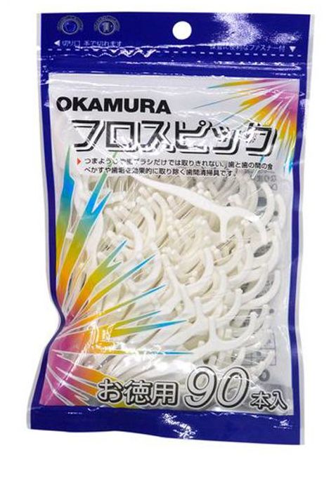 Tăm chỉ nha khoa Okamura - Bịch 90 cây