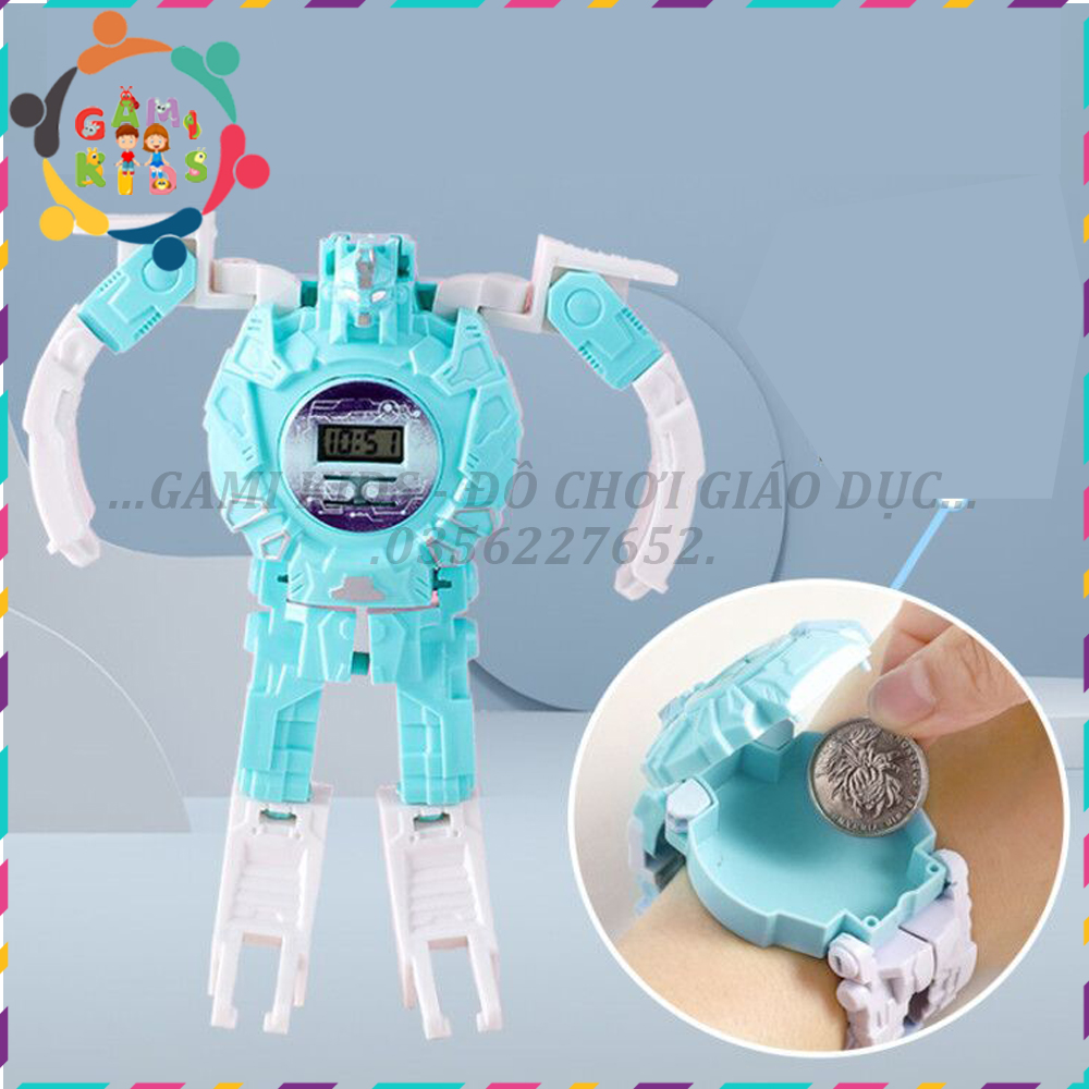 Đồng hồ Robot biến hình cực ngầu cho bé Fullbox