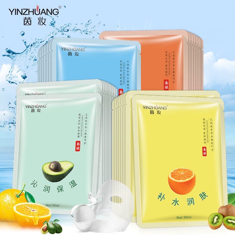Combo 20 Miếng Mặt Nạ Trái Cây Dưỡng Ẩm Trắng Da