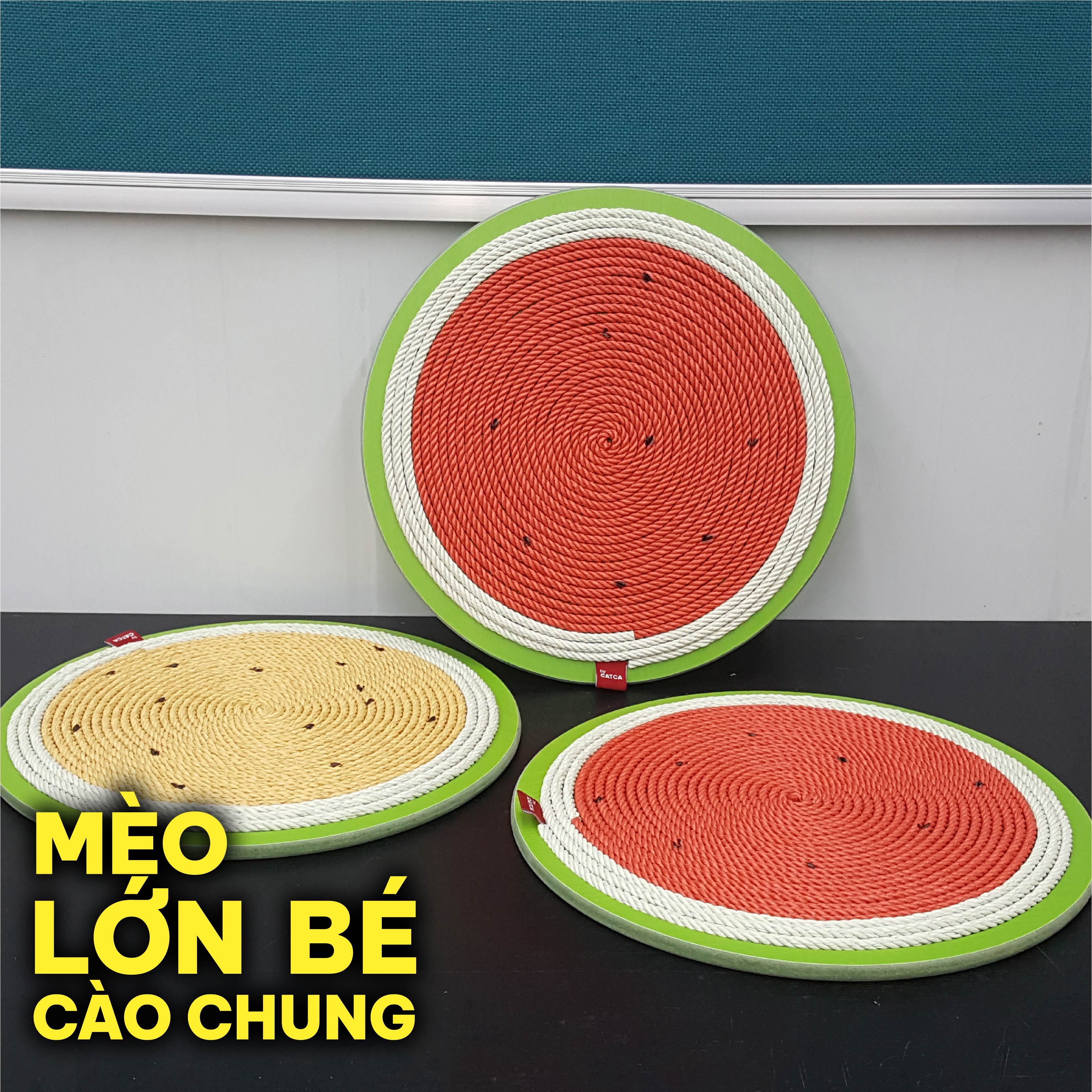 Bàn cào móng mèo cào thừng siêu bền CATCA - BCM Dưa hấu