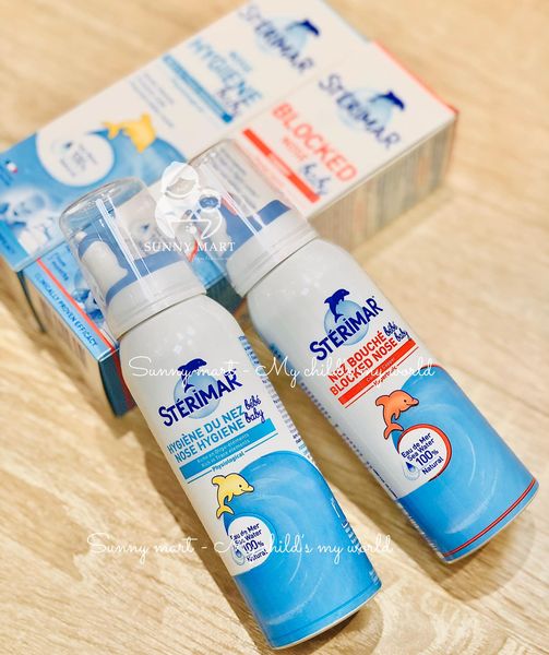 Xịt Muối Biển Sterimar Baby Của Pháp Cho Bé