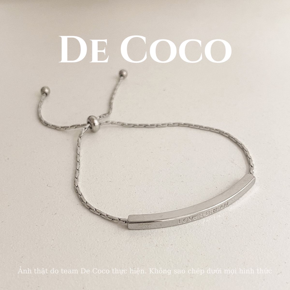 [KHÔNG ĐEN GỈ] Vòng tay nữ, lắc tay gold bar De Coco Decoco