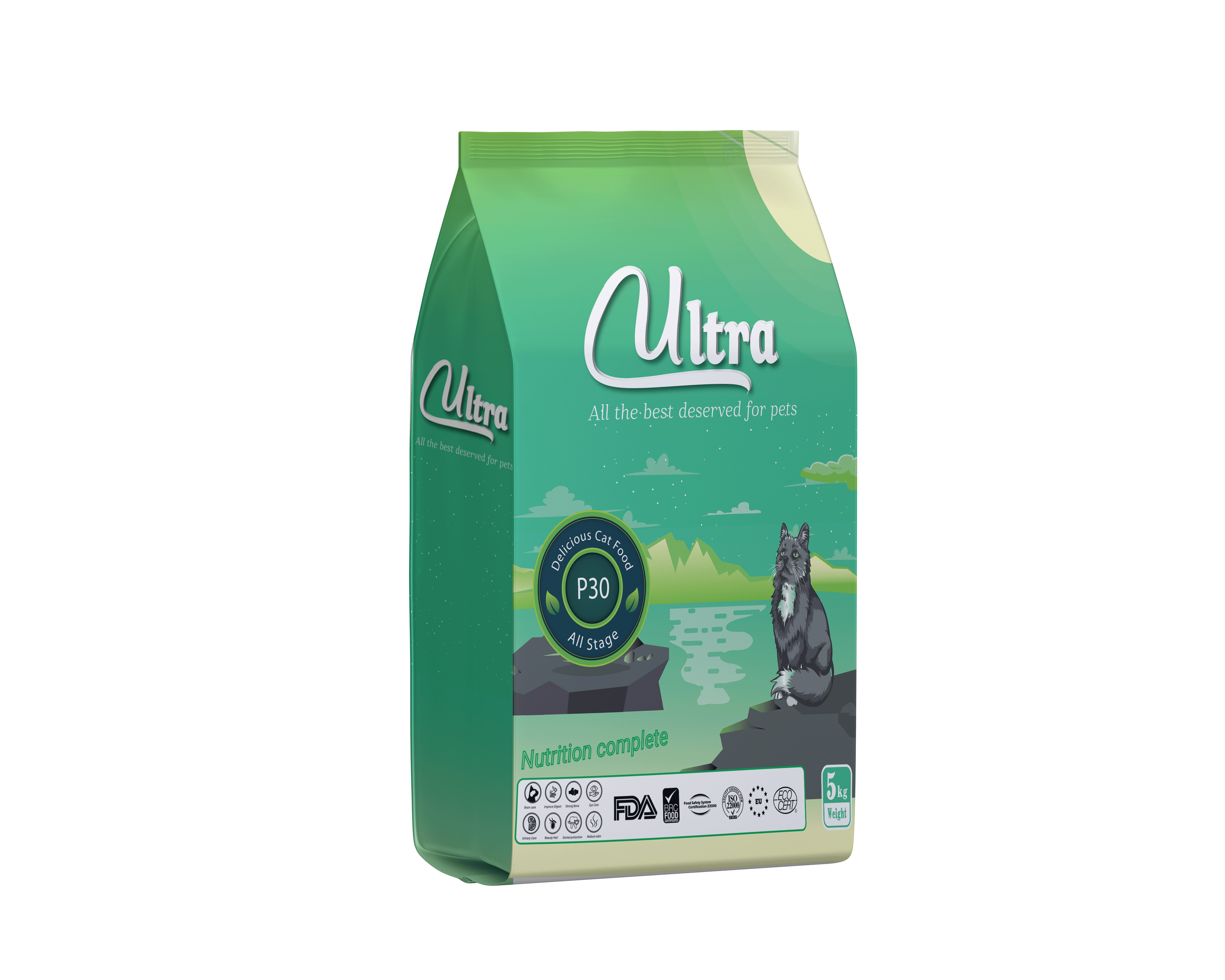 Thức ăn hạt cho mèo mọi lứa tuổi Ultra P30 túi 5kg