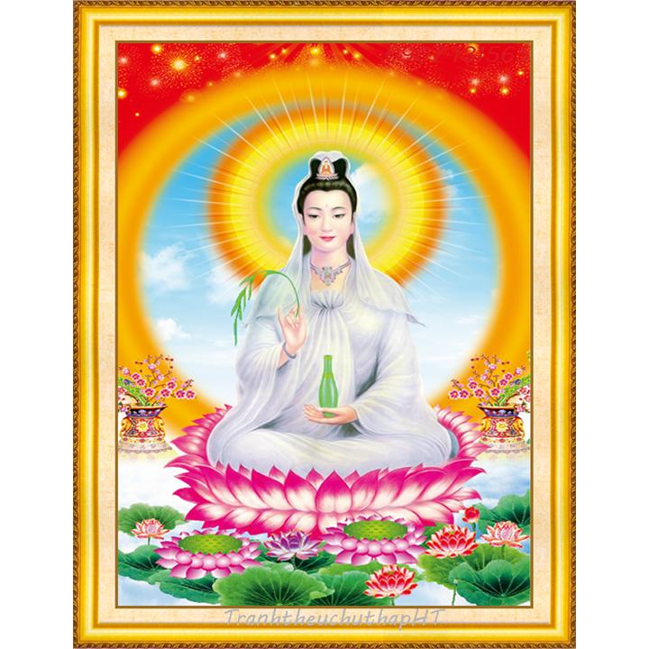 [HCM]Tranh đính đá Phật bà VS092 - tự đính