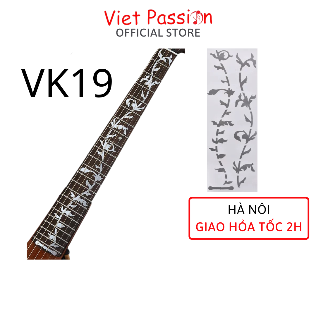 Sticker Miếng dán trang trí cần đàn guitar Viet Passion