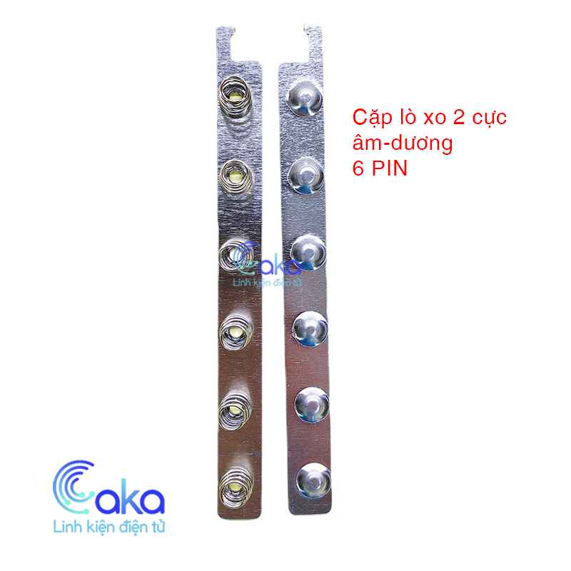 Cặp lò xo chân tiếp xúc 8/10 pin 18650, aa, aaa làm sạc dự phòng, làm bộ cân bằng pin
