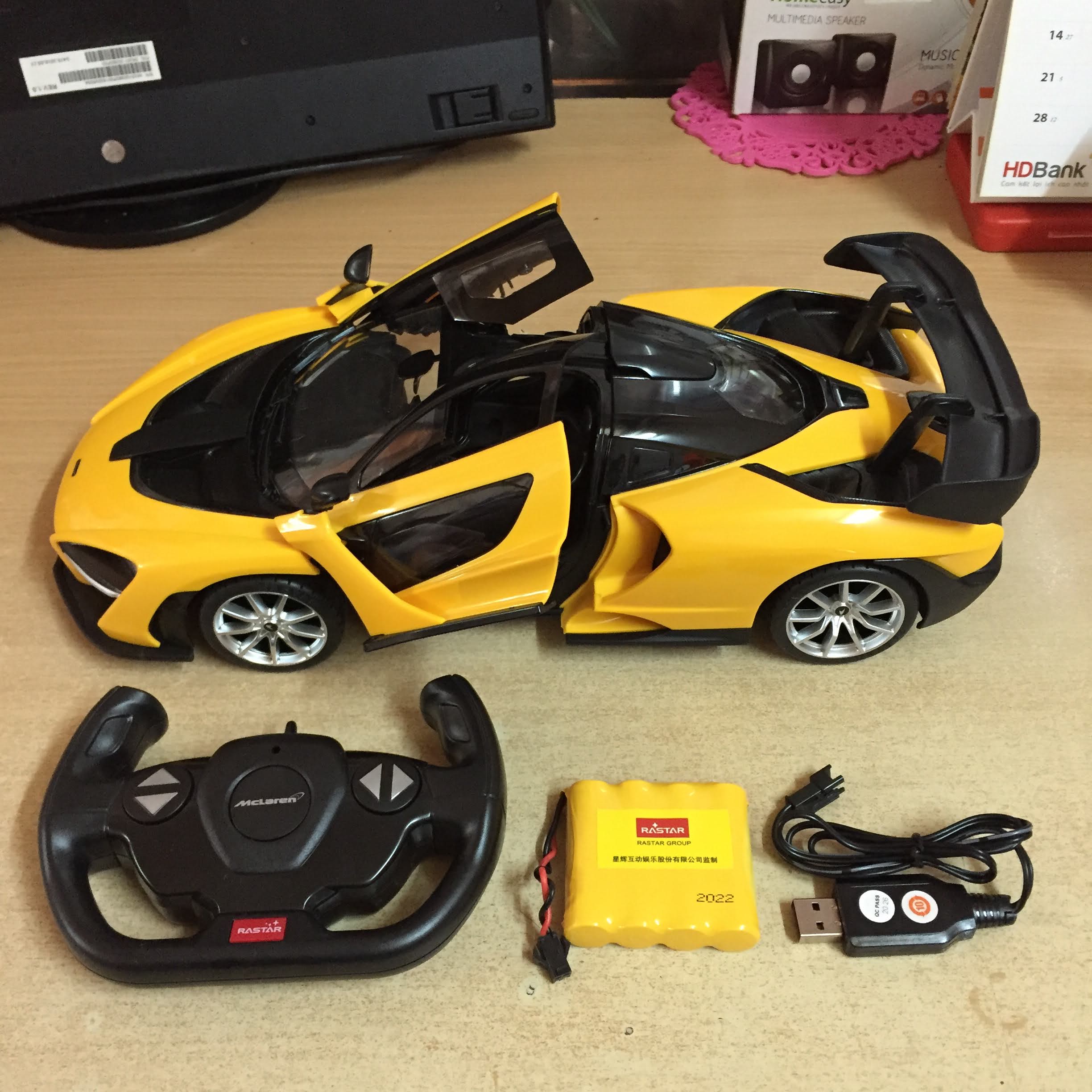 Xe ô tô điều khiển từ xa Rastar Xinghui McLaren hãng tỉ lệ 1:14