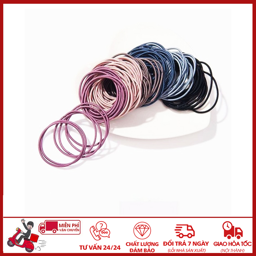 ⛔giadunghoalong⛔ túi 100 chun buộc tóc nữ