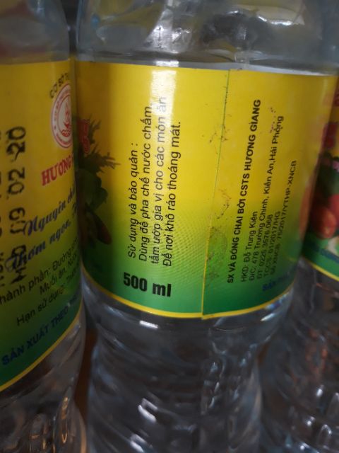 Dấm hoa quả, Dấm trắng chai 500ml - Dấm trắng