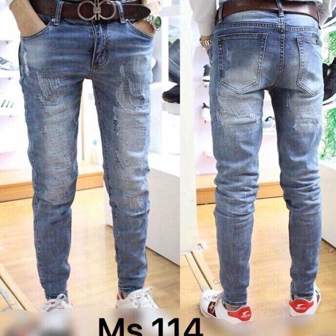 QUẦN JEAN NAM XANH NHẠT GIÁ SỐC MODE 114 MỚI
