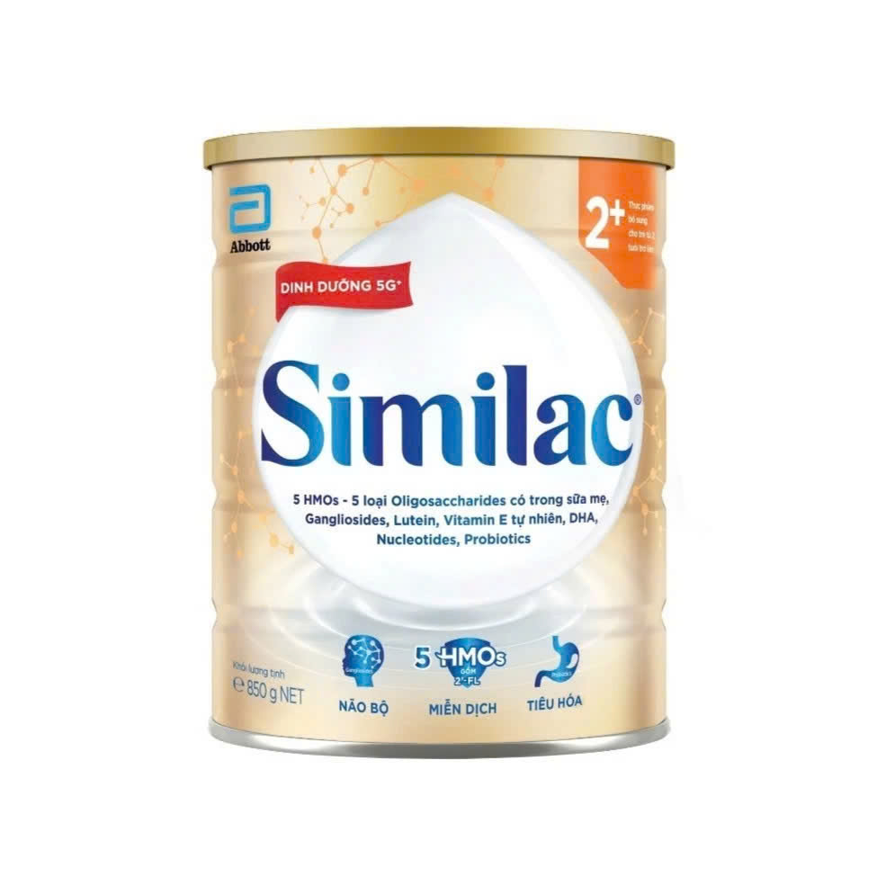Sữa Bột Similac 5G số 2+ Lon 800g (cho bé trên 2 tuổi)