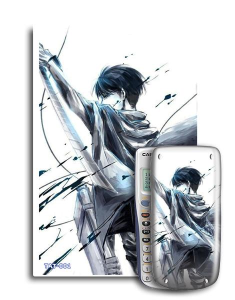 Bộ 2 decal trang trí máy tính cầm tay Attack On Titan 005