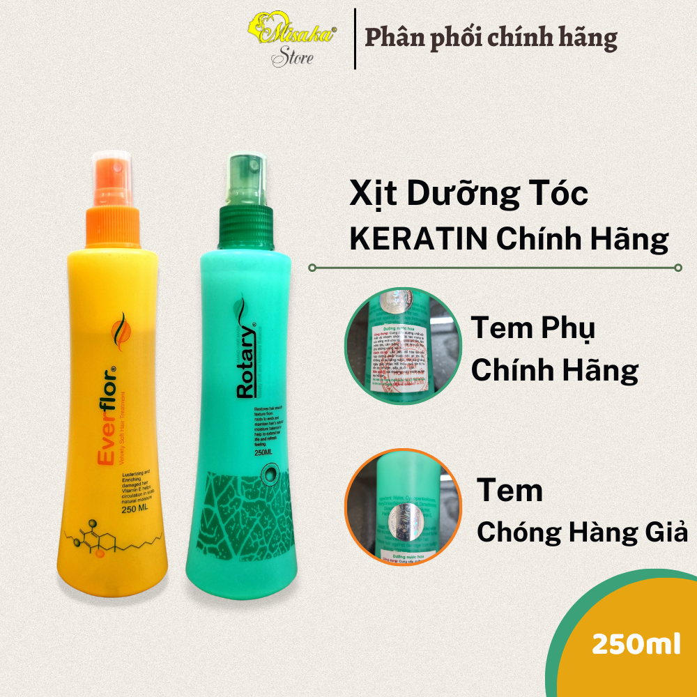 Xit dưỡng tóc Everflor ,Rotary phục hồi tóc , thơm tóc , 250ml