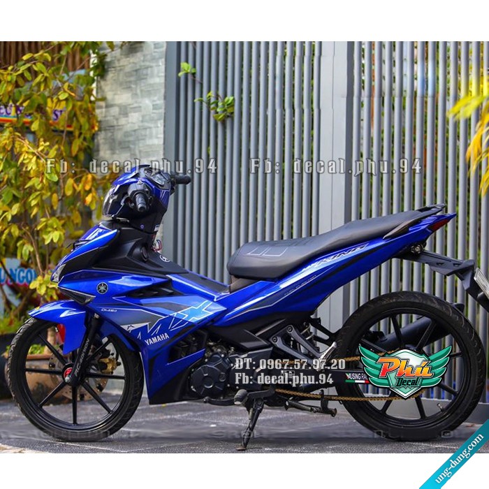 Tem rời EX 150 MX xanh 2019 (P)