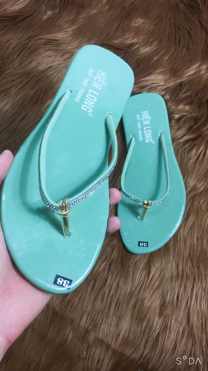 [HCM]DÉP KẸP QUAI MẢNH ĐÍNH ĐÁ 3 MÀU