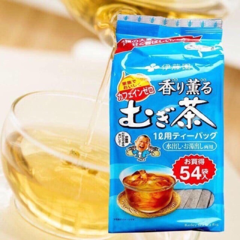 Trà lúa mạch Mugi 54 gói mẫu mới Nhật Bản