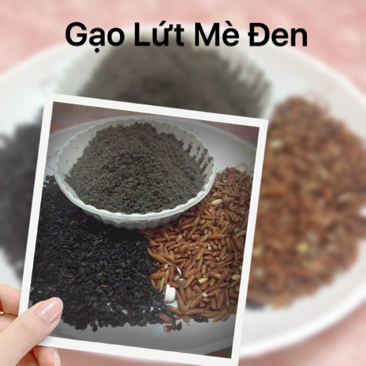 [HCM]Bột Gạo Lứt Mè Đen-1KG HANDMADE