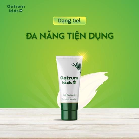 Gel bôi oatrum kids - hăm, tràm sữa, mụn nhọt, rôm sẩy trẻ sơ sinh - 20g
