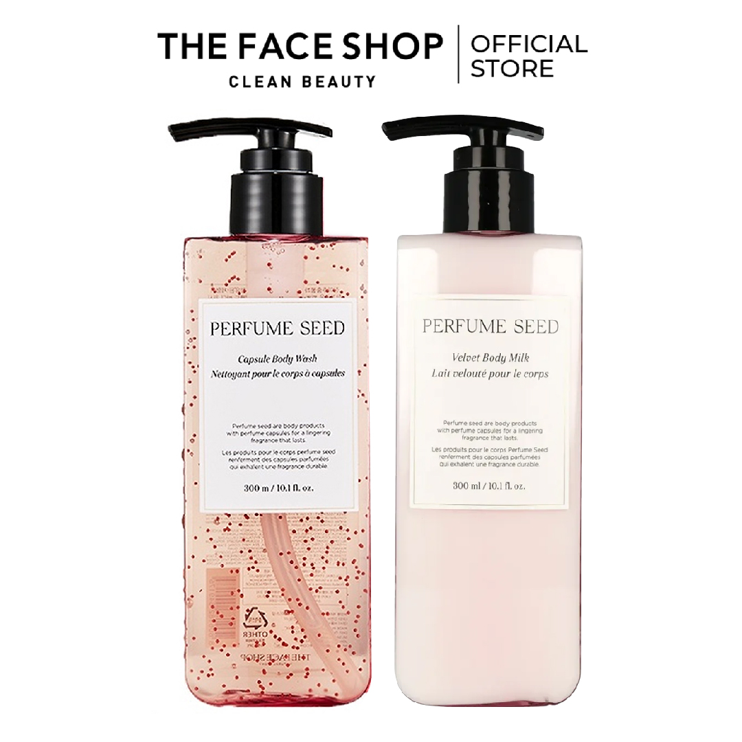 Combo sữa tắm dạng gel hương nước hoa the face shop 300ml+sữa dưỡng thể hương nước hoa 300ml
