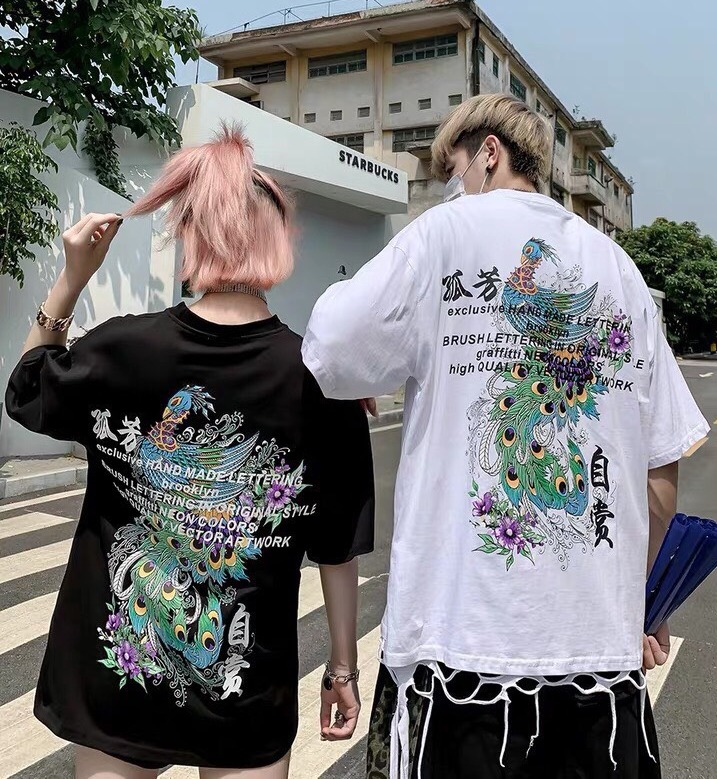 [HCM][ HÀNG CAO CẤP] Áo thun nam nữ UNISEX FROM RỘNG IN PHƯỢNG HOÀNG CHẤT THUN COTTON MỀM MỊN THOÁNG MÁT