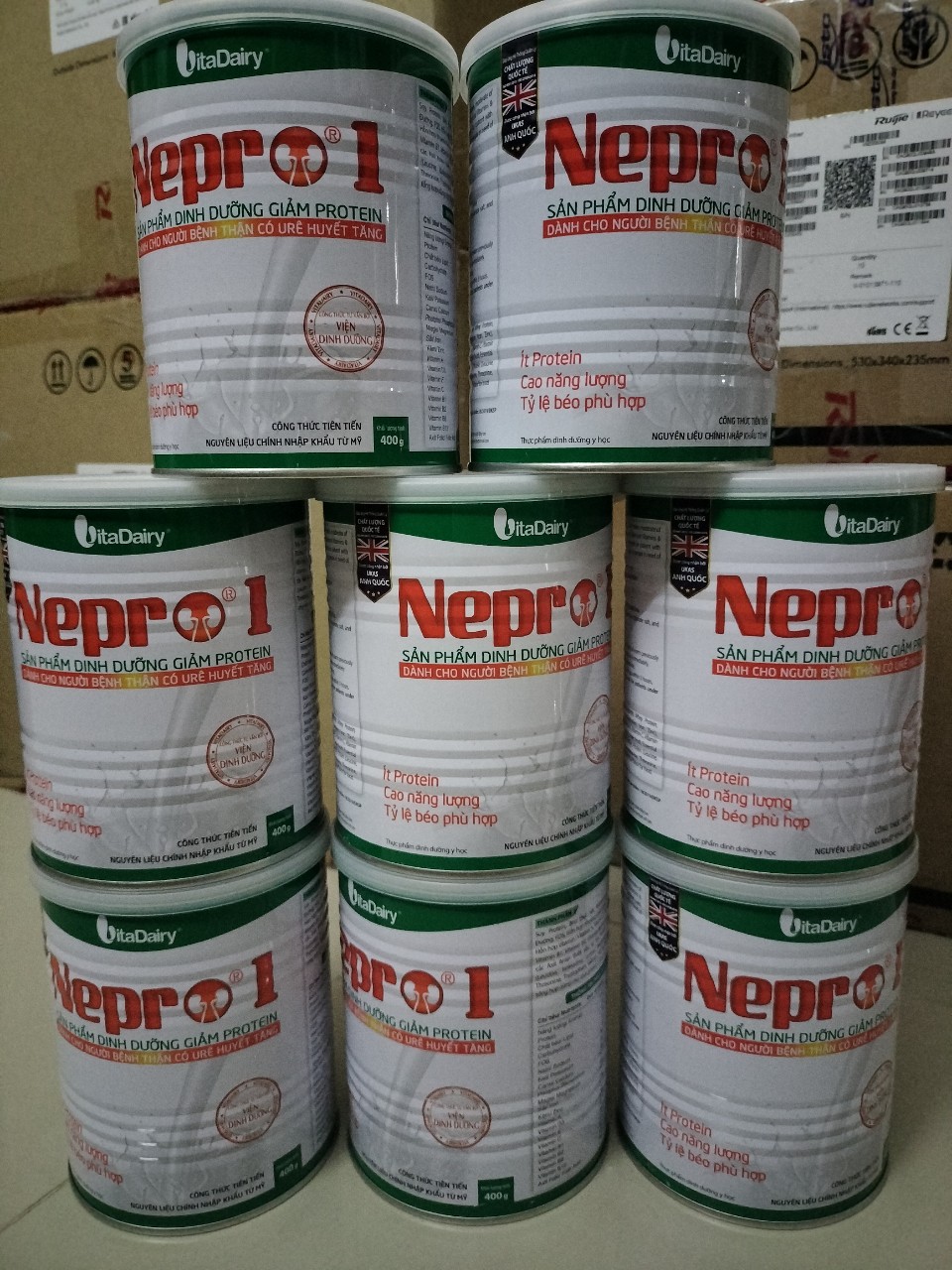 Sữa nepro 1 400G (Date mới nhất) - Dành cho người bệnh thận (Sản phẩm dinh dưỡng giảm Protein dành cho người bệnh thận)