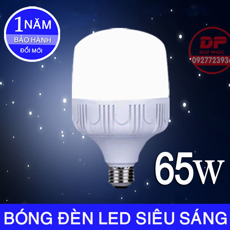 BÓNG ĐÈN LED TIẾT KIỆM ĐIỆN - KÍN NƯỚC 65W ÁNH SÁNG TRẮNG - LOẠI TỐT - IMT