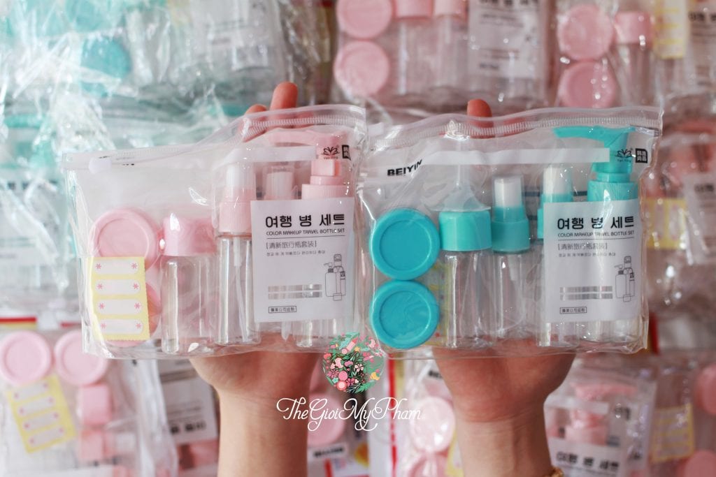 Bộ chiết mỹ phẩm mini 6 chi tiết