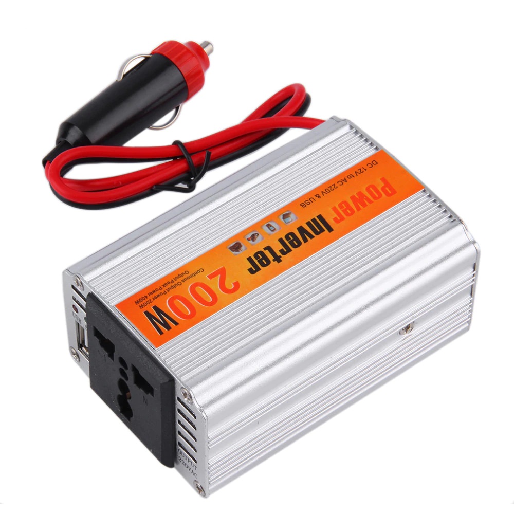 Bộ chuyển đổi nguồn điện cao cấp 12V - 220v 150W có dây đầu cắm ô tô - Bộ chuyển 12v - 220v - 150W Car Power Inverter