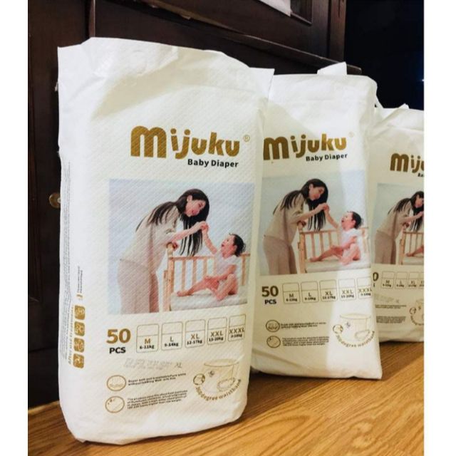 BỈM QUẦN Mijuku Nhật cỡ L50 miếng