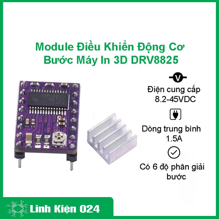 Module điều khiển động cơ bước máy in 3D DRV8825