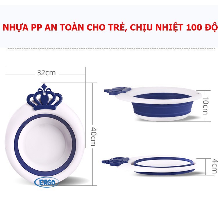 Chậu rửa mặt gấp gọn Ergo