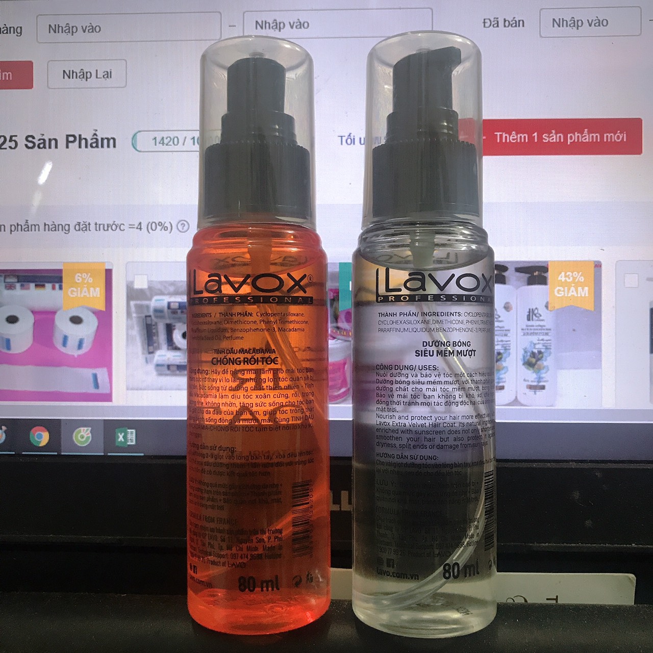 Thuốc nhuộm phủ bóng hồng phấn 5D Hàn Quốc