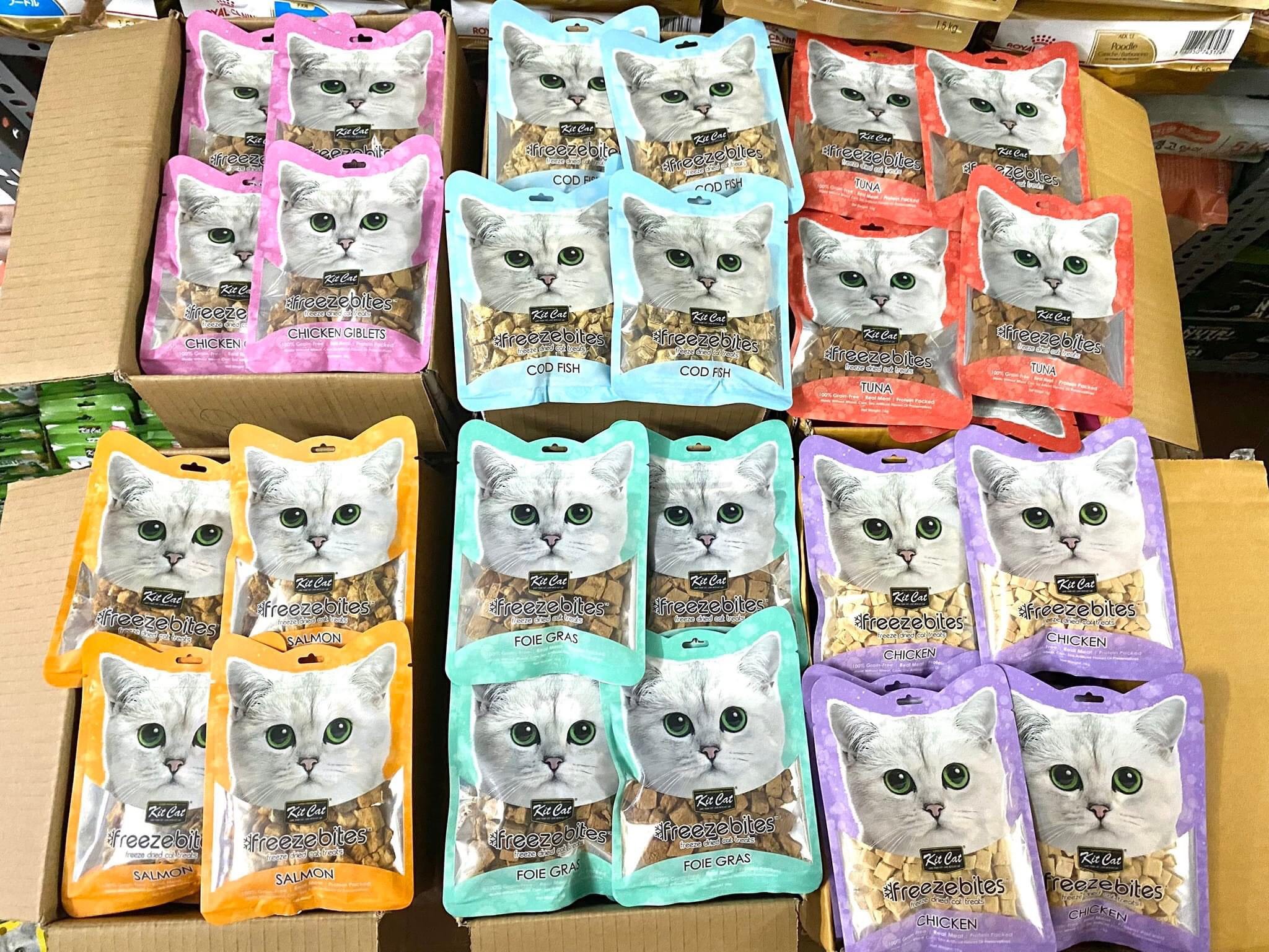 Snack Thịt Sấy Khô Cho Mèo Kitcat Freezebites 15g - [Nông Trại Thú Cưng]