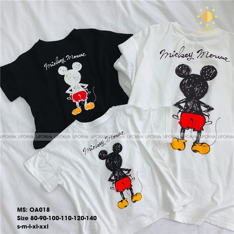 (T-Shirt) T-Shirt for Mother and Baby Donal Mouse.