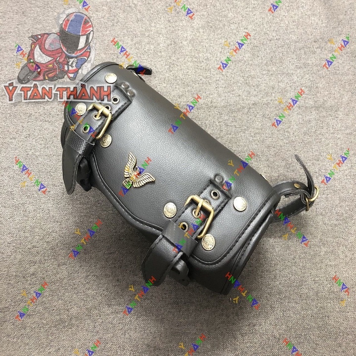 Túi Da Tròn Treo Đầu Xe 67, Moto,win 100
