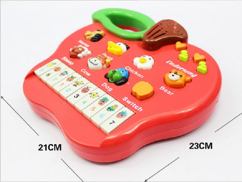 Đàn piano phát tiếng anh, hình thú cho bé
