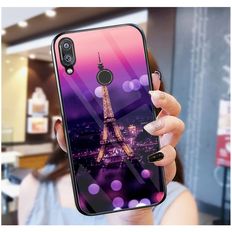 Ốp lưng huawei nova 3i, nova 3e mặt kính cường lực cao cấp