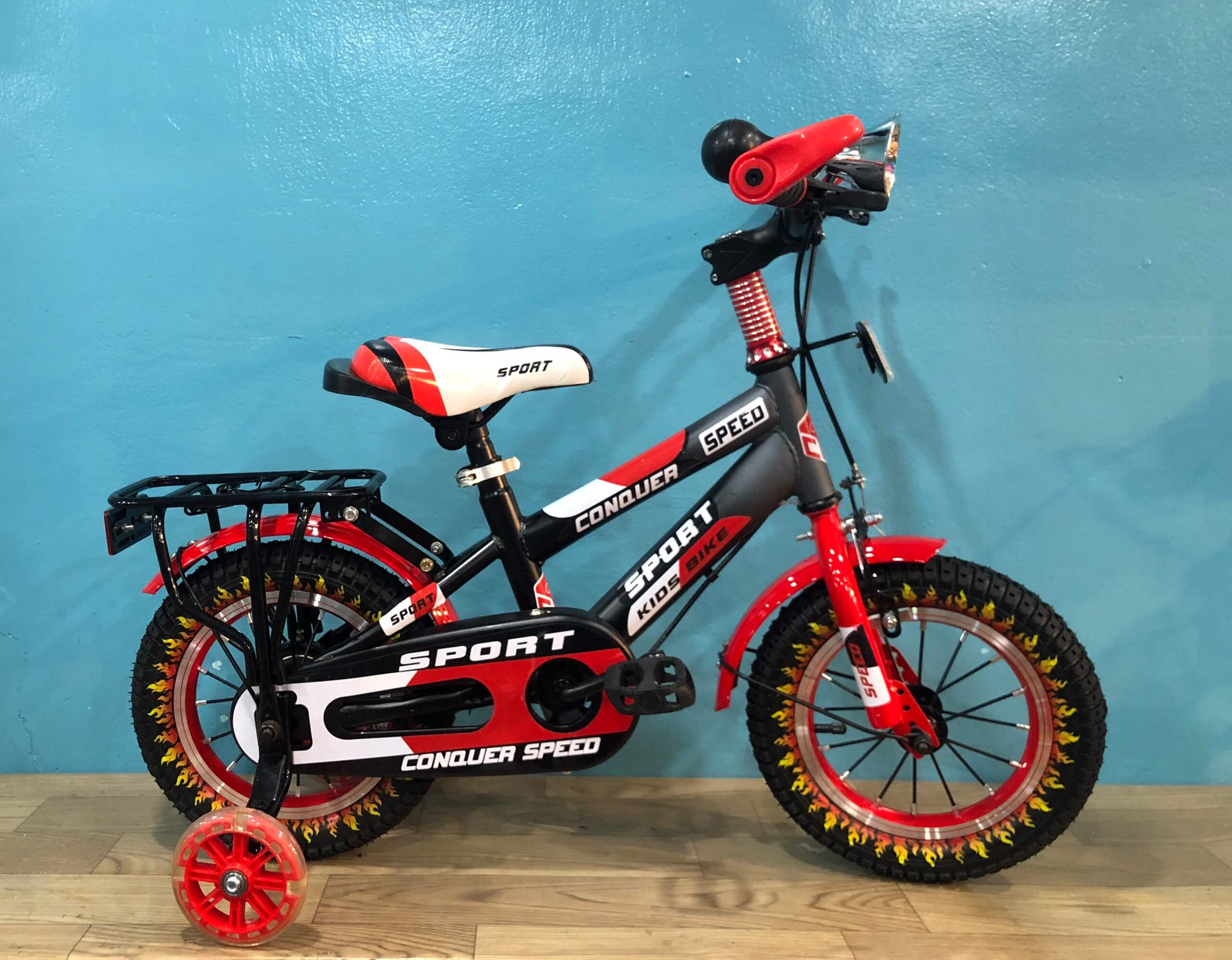 Xe đạp trẻ em 12 inch Conquer Speed Baga Tay ngang