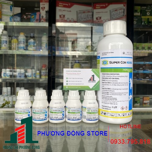 Thuốc diệt muỗi và côn trùng Super con 10SC (Chai 1 lít)