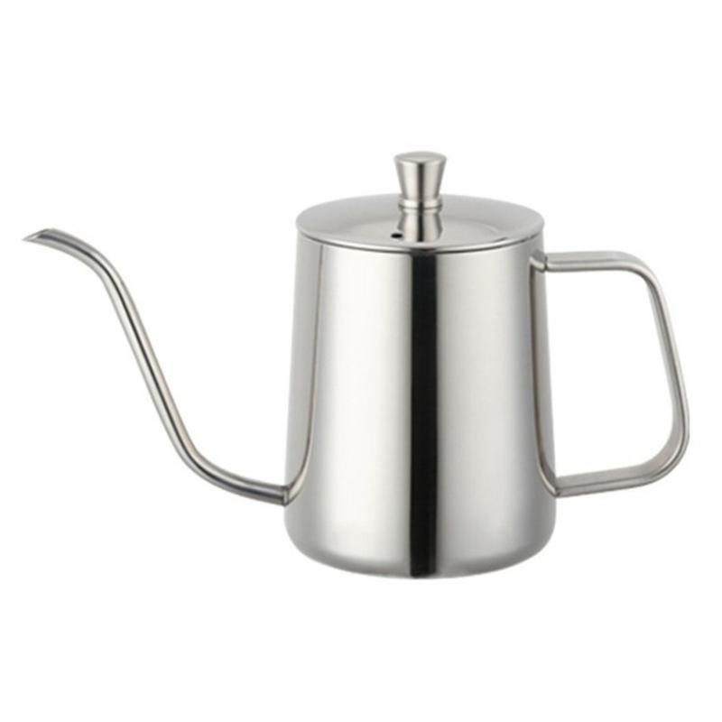 Ấm pha cà phê inox CÓ NẮP 600ml pour over drip