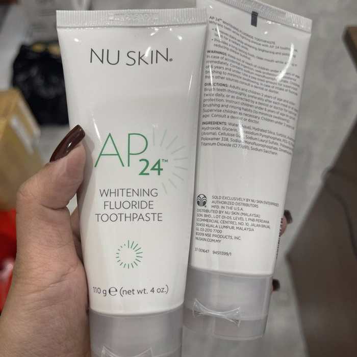 [HCM]Kem đánh răng - trắng răng AP24 NUSKIN 110g mẫu mới