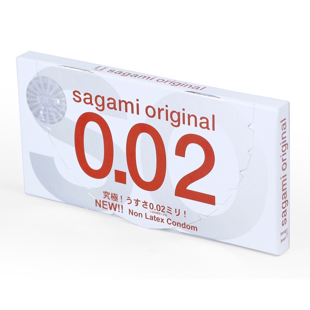 [HCM]Bao cao su Sagami Original 002 - Siêu mỏng - Hộp 2 chiếc