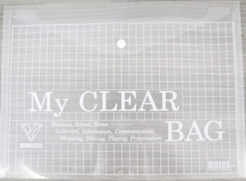 [HCM]Bìa nút F4 My Clear trắng (1 bìa)