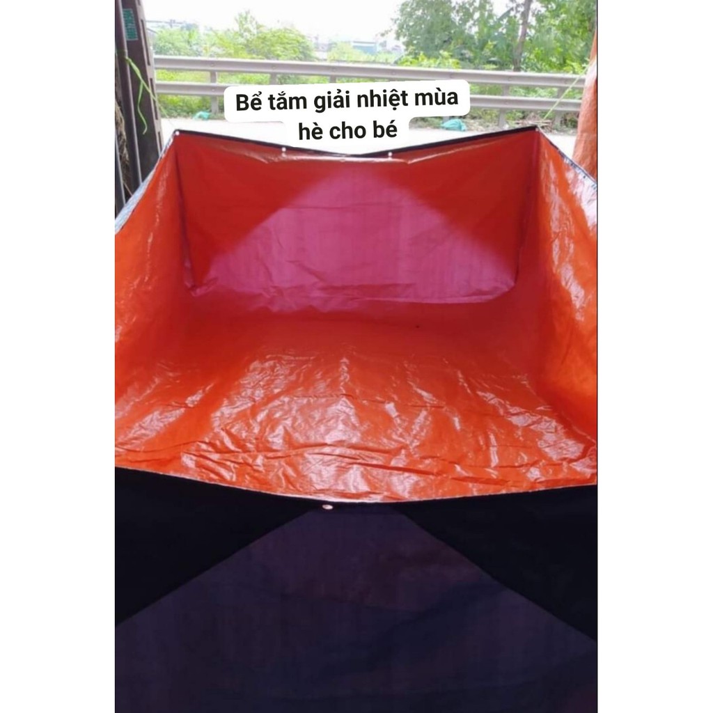bể bạt nuôi cá, lươn, ếch, ... làm bể tắm cho trẻ con. kích thước 2x3x1m và 2x4x1m ( sale xả hàng )