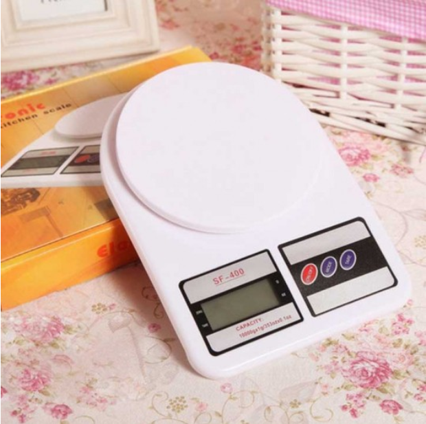 [HCM]Cân tiểu ly điện tử mini SF-400 (Trắng) định lượng từ 1g đến tối đa 10kg cân nhà bếp cân làm bánh (kèm video ảnh thật ) bst0079844