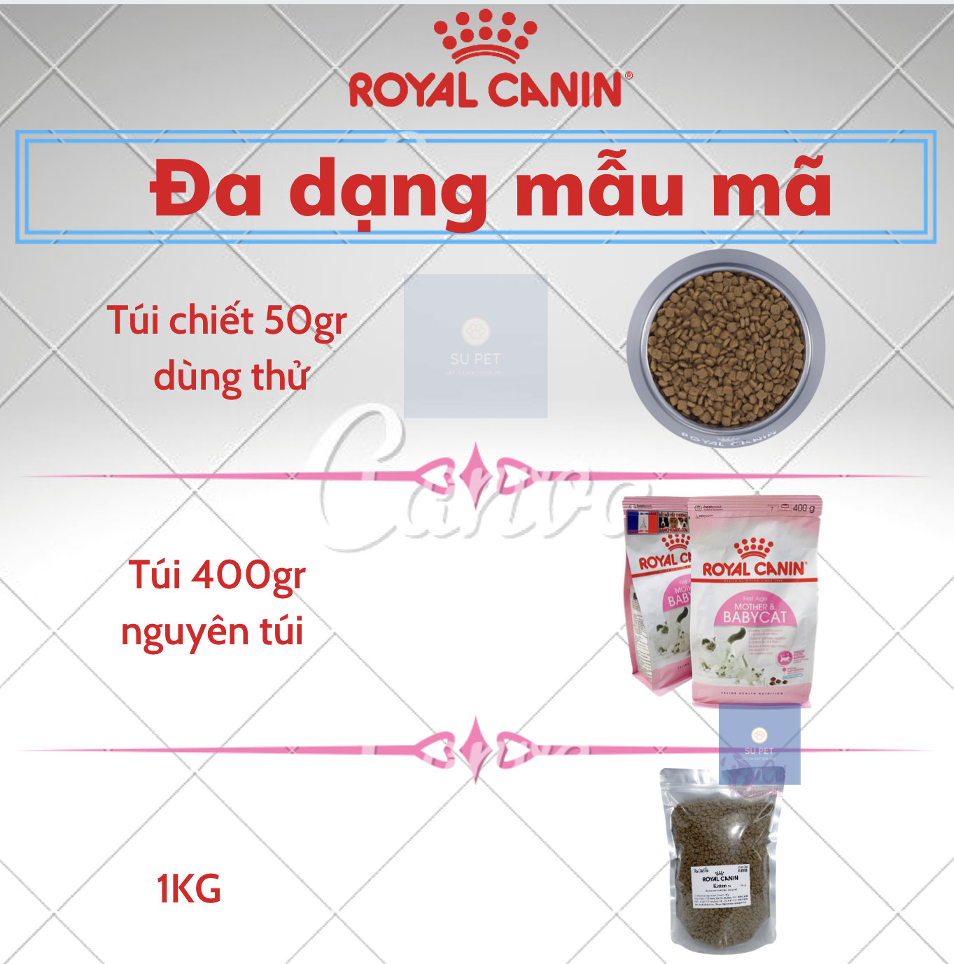 Thức ăn dạng hạt Royal Canin dành cho mèo mọi lứa tuổi