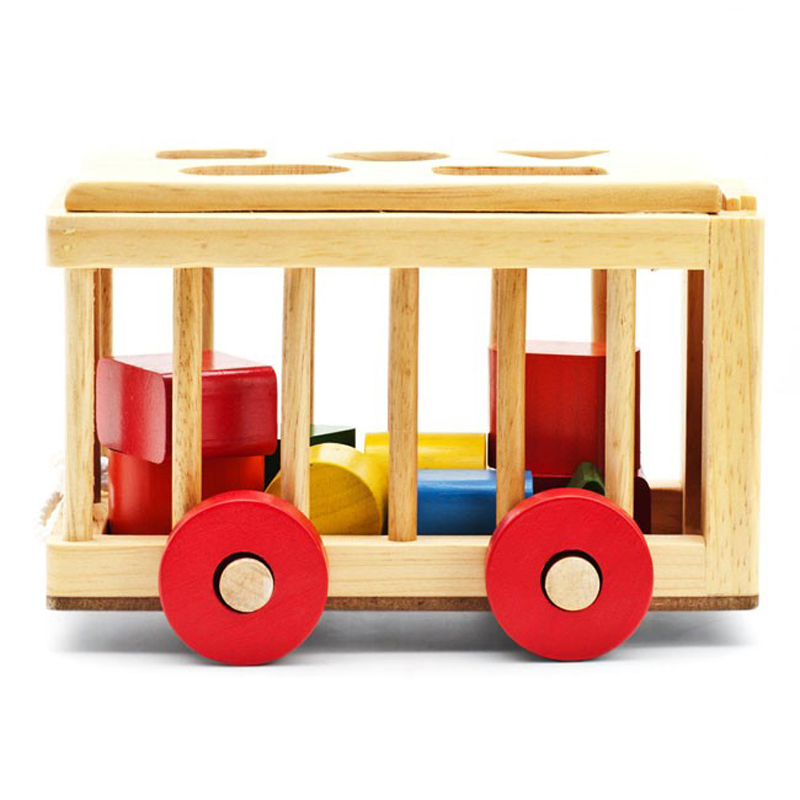 Đồ chơi gỗ xe cũi thả hình Gold Cat