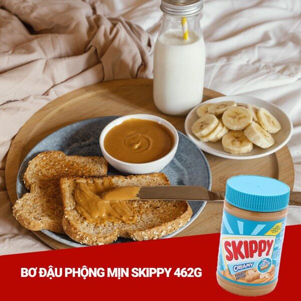 Bơ Đậu Phộng Skippy Mịn 462gram - Mỹ