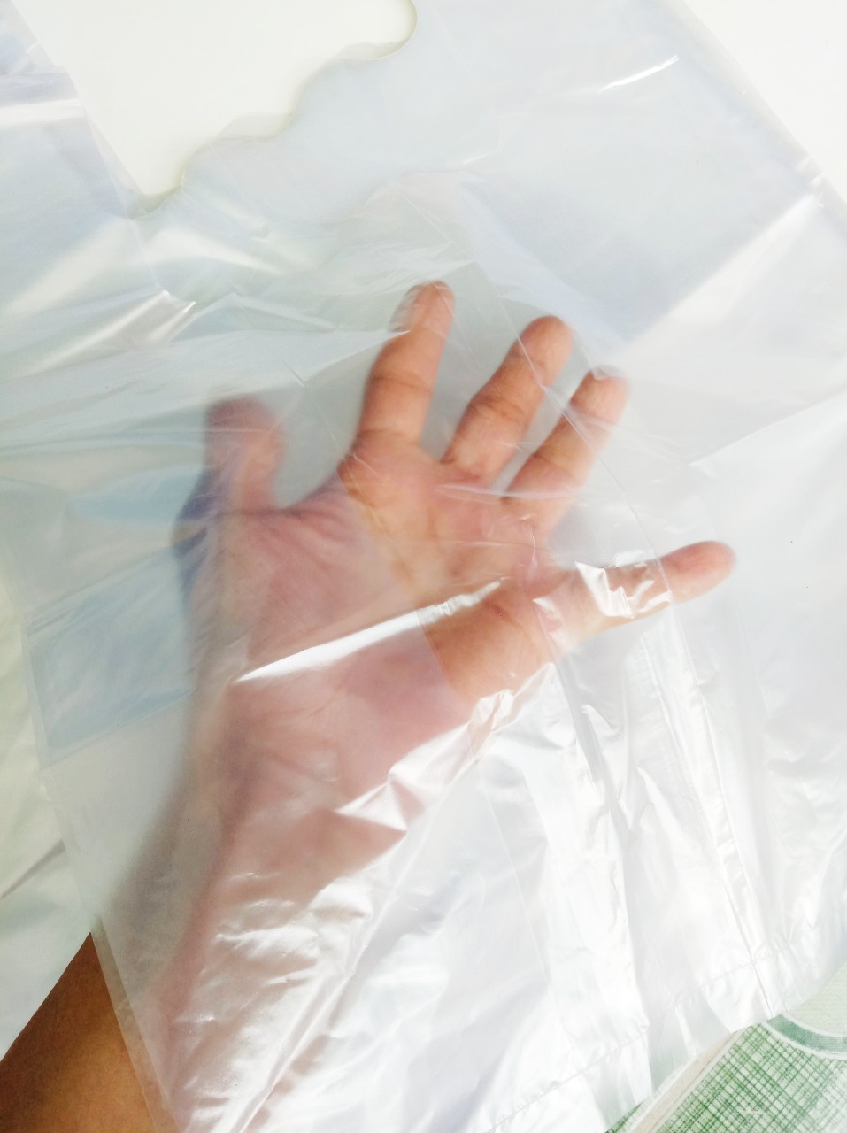 1 kg túi nilon Xốp zin trắng mỏng