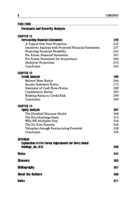 Financial Statement Analysis